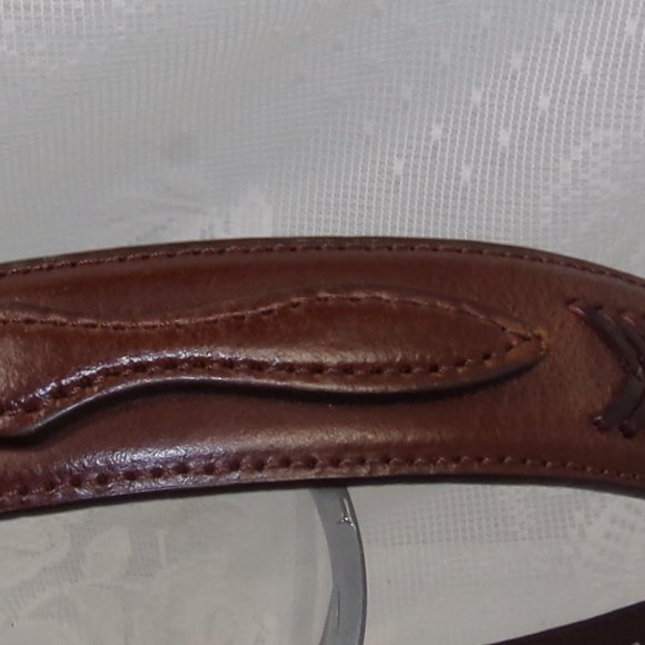 Nocona Western Mens Belt Leather Top Hand Ranger Brown N2476802 SIZE 28 - Picture 9 of 16